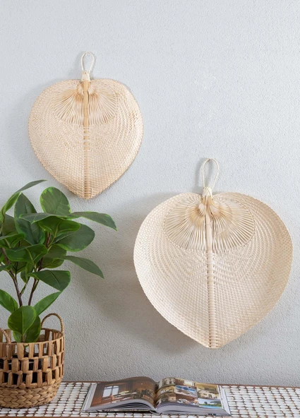 The Mia Dekoratif Bambu Duvar Dekoru 2x29x39 cm - Resim 3