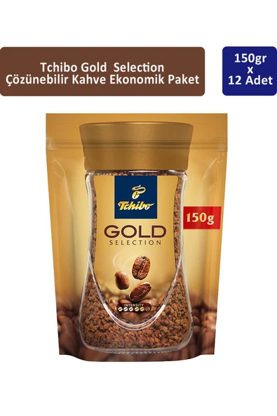 Tchibo Gold Çözünebilir Kahve Ekonomik Paket 150 gr x 12 Adet ürün görseli 1