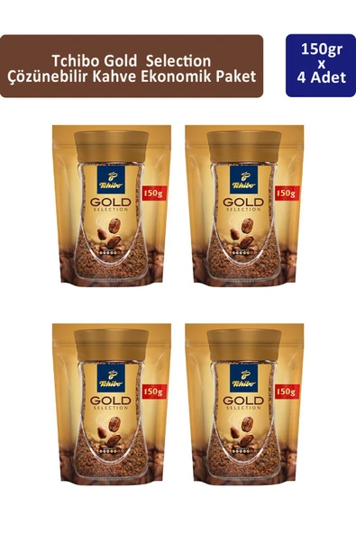 Tchibo Gold Çözünebilir Kahve Ekonomik Paket 150 gr x 4 Adet ürün görseli 1