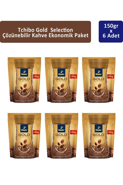 Tchibo Gold Çözünebilir Kahve Ekonomik Paket 150 gr x 6 Adet ürün görseli 1