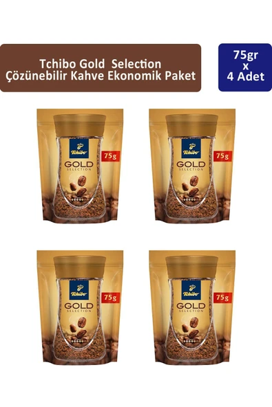Tchibo Gold Çözünebilir Kahve Ekonomik Paket 75 gr x 4 Adet ürün görseli 1