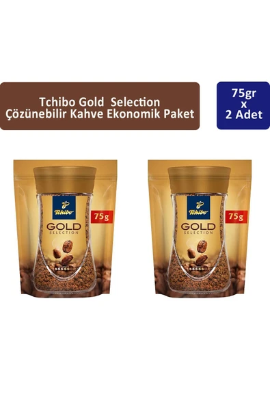Tchibo Gold Çözünebilir Kahve Ekonomik Paket 75 gr x 2 Adet ürün görseli 1
