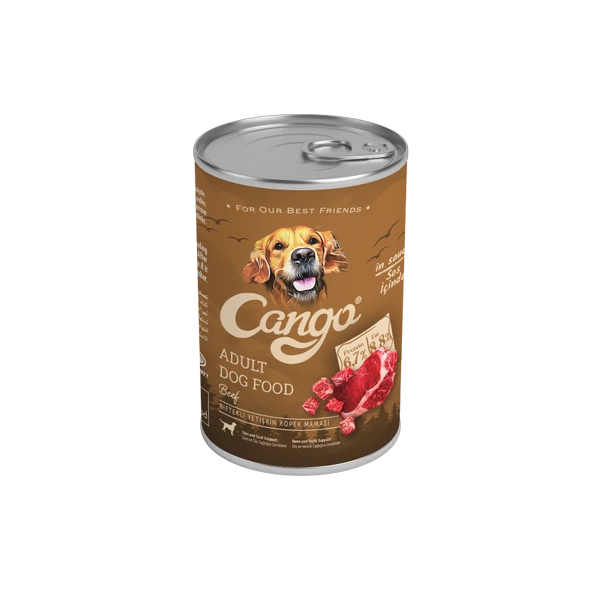 Cango Yetişkin Yaş Köpek Maması Etli Biftekli 415Gr ürün görseli 1