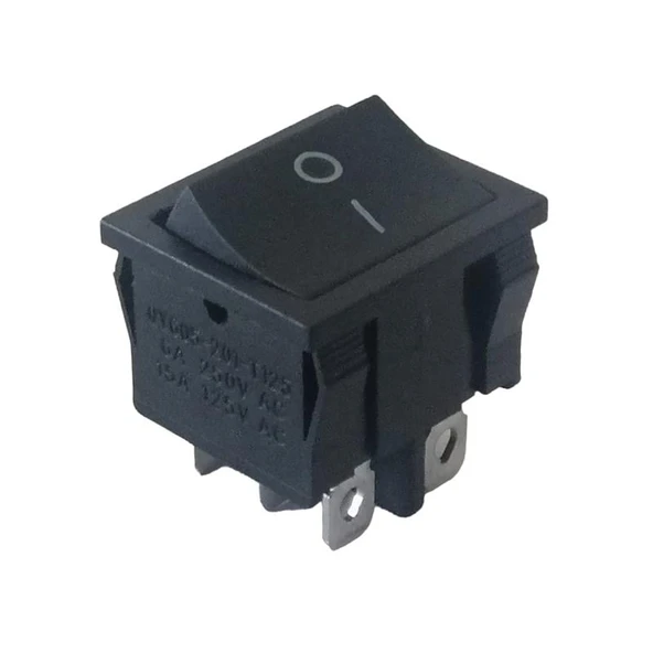 Ayt IC-129 Orta Boy Işıksız Anahtar On Off 6 pin Aç Kapa Buton Düğme 21.8x20.2 mm ürün görseli 1