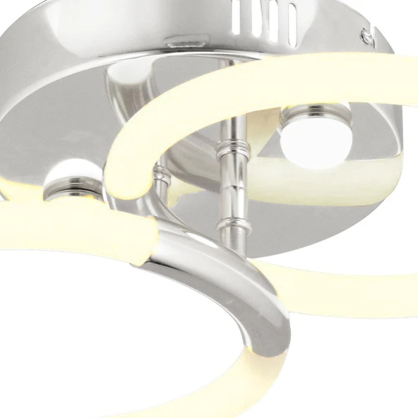 Honos 2li Krom 32 Watt Plafonyer Led Avize - Resim 3