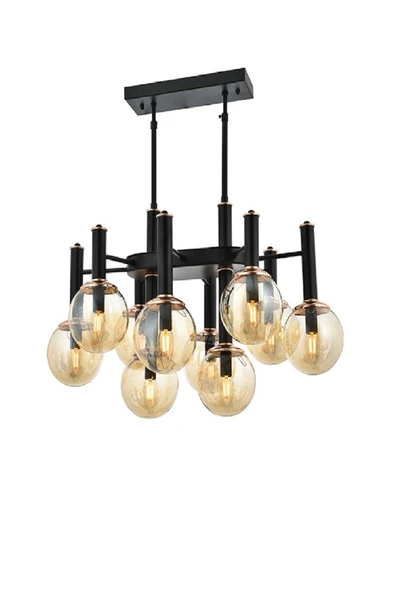Erna 10Lu Sarkıt Modern Retro Sarkıt , Salon Avize - Resim 2