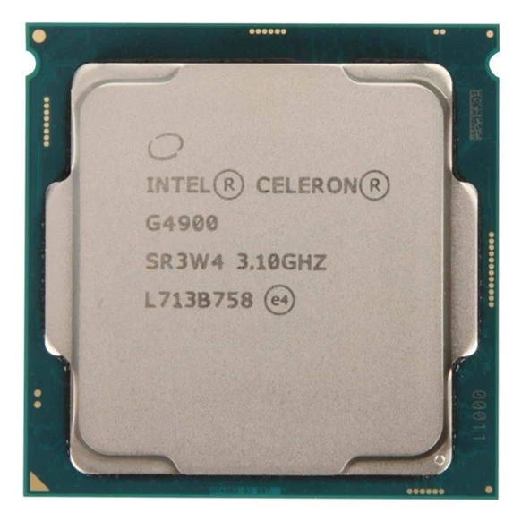 INTEL Celeron G4900 2MB 2çekirdekli O/B UHD610 1151p v2 54w Kutusuz+Fansız ürün görseli 1