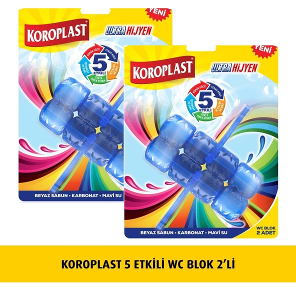 Koroplast Wc Blok 5 Etkili 2 X 50 Gr x 2 Paket ürün görseli 1