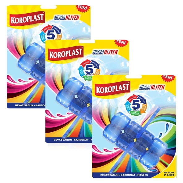 Koroplast Wc Blok 5 Etkili 2 X 50 Gr x 3 Paket ürün görseli 1