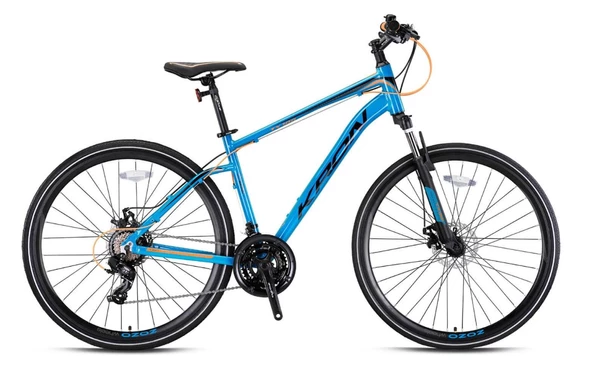 KRON TX 100 28 JANT 21 VİTES MEKANİK DİSK FREN 20" MAVİ TURUNCU SİYAH ürün görseli 1