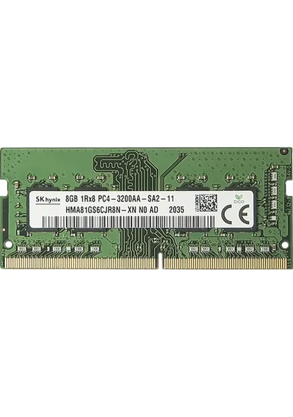 SK Hynix HMA81GS6CJR8N-XN 8 GB DDR4 3200 MHz CL22 Notebook Ram ürün görseli 1