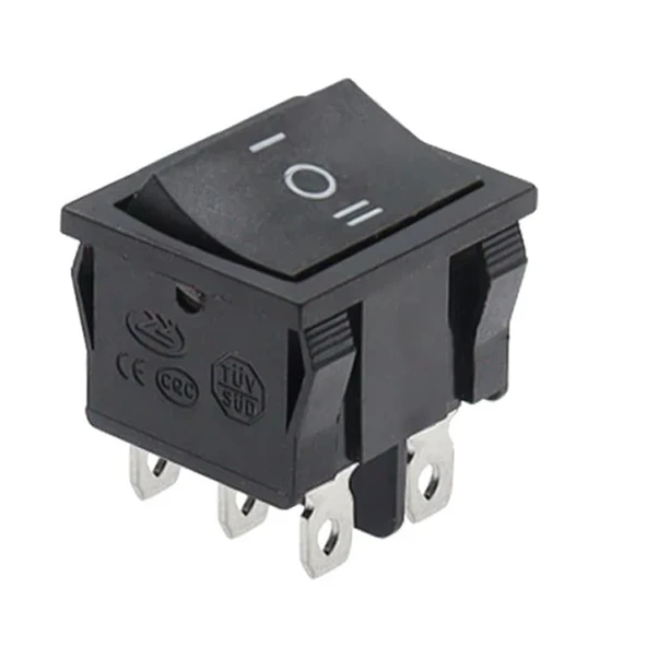 Ayt IC-130 Orta Boy Işıksız On Off On Anahtar 6 Pin 3 Kademeli Aç Kapa Düğme Buton ürün görseli 1