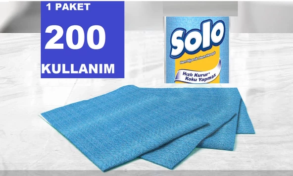 Solo Hijyenik Temizlik Bezi 33 x 30 Cm 50 Li ürün görseli 1