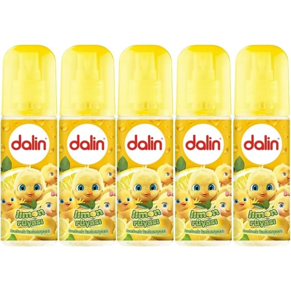 Dalin Bebek Kolonyası 150ML Limon Çiçeği (Limon-Bergomat-Papatya) (5 Li Set) ürün görseli 1