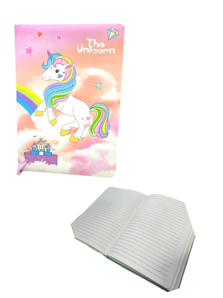 Maxx 6600-5 A5 Renkli Çizgili Defter 100 Ypr. - Unicorn ürün görseli 1