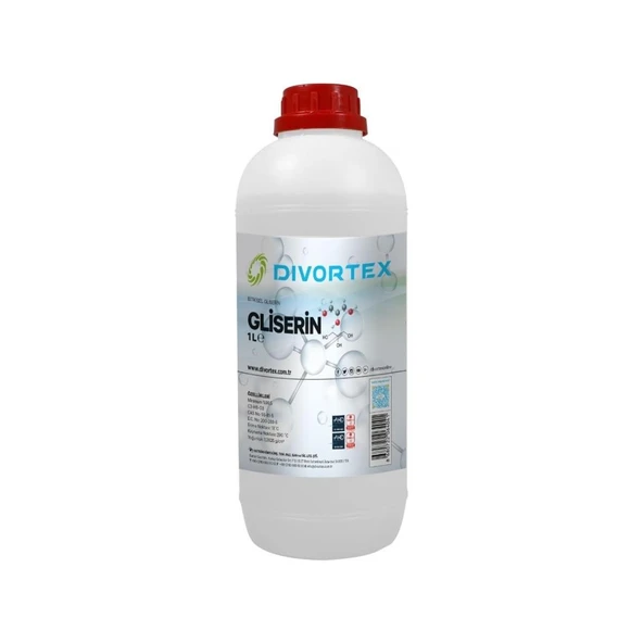 Divortex Bitkisel Gliserin VG C3H8O3 (% 99.7 Saflık)1 Lt(1,26 kg) ürün görseli 1