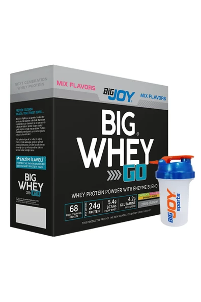 Bigjoy Sports BIGWHEYGO Whey Protein 68 Servis +2 Hediyeli ürün görseli 1