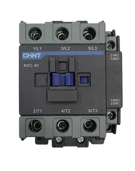 Chint NXC-40 220V AC Bobinli 3 Kutuplu Kontaktör 18,5KW ürün görseli 1