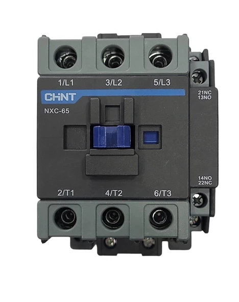 Chint NXC-65 220V AC Bobinli 3 Kutuplu Kontaktör 30KW ürün görseli 1