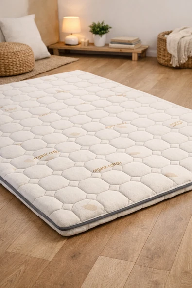 Artex Cotton 5cm Sünger Şilte 160x200 Ped Yatak Şiltesi Pedi Topper Katlanabilir Katlanır ürün görseli 1