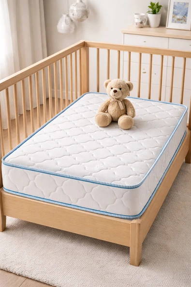 Artex 17Cm Süngerli Bebek Çocuk Beşik Yatağı  70x110 Yıkanabilir Kılıflı Park Yatak Oyun Parkı ürün görseli 1