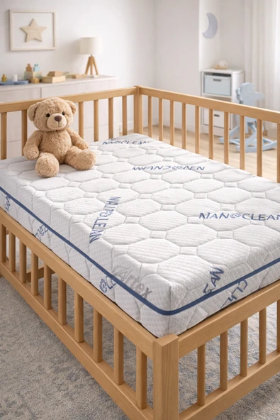 Artex 12Cm Nano Süngerli Bebek Çocuk Beşik Yatağı 70x130 Yıkanabilir Kılıflı Park Yatak Oyun Parkı ürün görseli 1