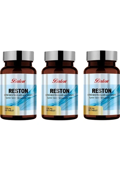 Balen Reston Takviye Edici Gıda 500 mg 3'lü Paket 60 Tablet ürün görseli 1