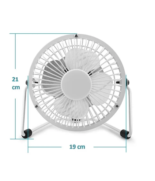 Hadron HDX7252 18 CM Metal Masaüstü USB Vantilatör Beyaz ürün görseli 1