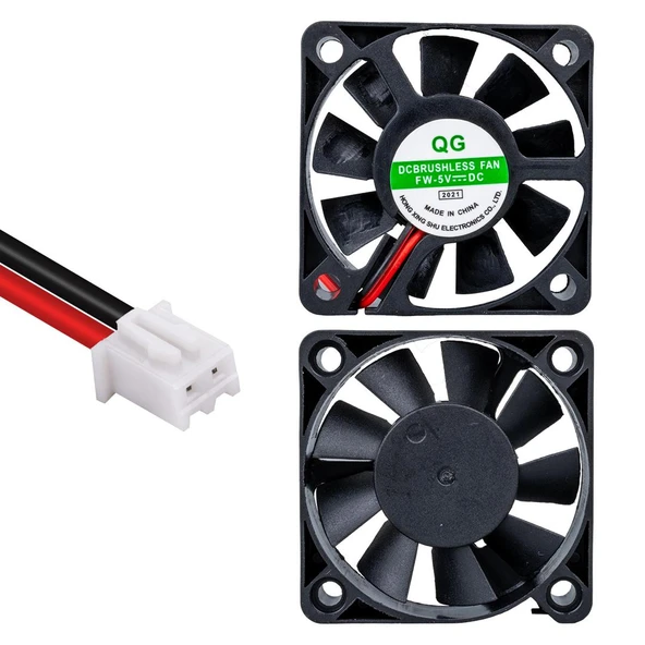 Ayt Powermaster Ic-216 Fırçasız Dc Fan 50x50x10mm 5 Volt 2 Pin Soğutucu Fan 5x5x1 Cm ürün görseli 1