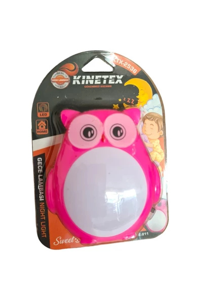 Knitex Pembe Gece Lambası Baykuş Ktx-2536 ürün görseli 1