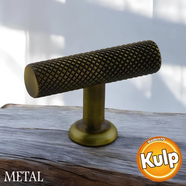 Doruk Düğme Eskitme Antik Sarı Metal Mobilya Mutfak Çekmece Kapak Dolap Dolabı Kulpu Kulbu Kulpları ürün görseli 1