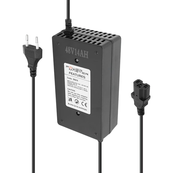 Powermaster PM-31124 48 Volt - 20 Amper Elektrikli Bisiklet Şarj Cihazı ürün görseli 1