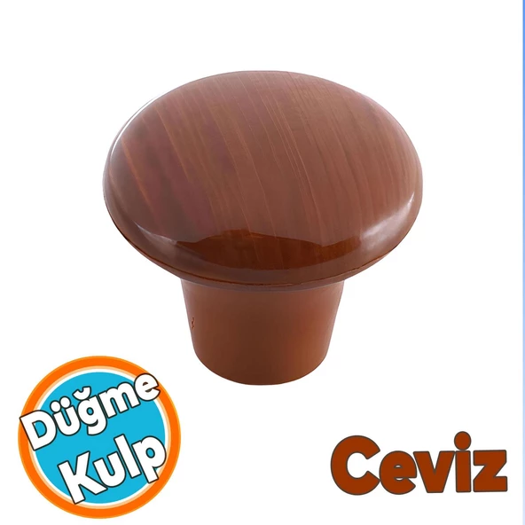 Mobilya Düğme Sert Plastik Ceviz Dolap Mutfak Dolabı Çekmece Dolap Kapak Kulpu Kulbu Kulp ürün görseli 1
