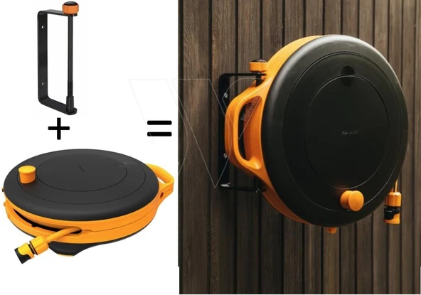 Fiskars 1020436+1020448 Duvara Monte Hortum Makara Seti S  15 mt ürün görseli 1