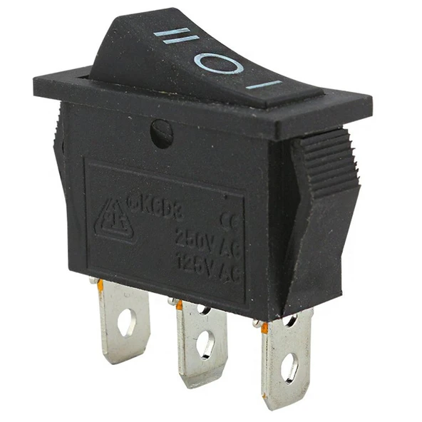 IC-117 Dar Işıksız On-Off-On 3P Yaylı Anahtar ürün görseli 1