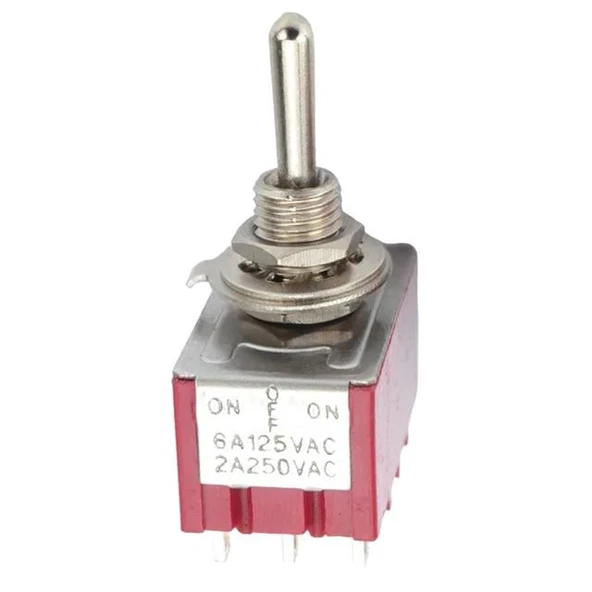 IC-148D On-Off-On Ø6mm MTS-403 12P Toggle Switch - Resim 4