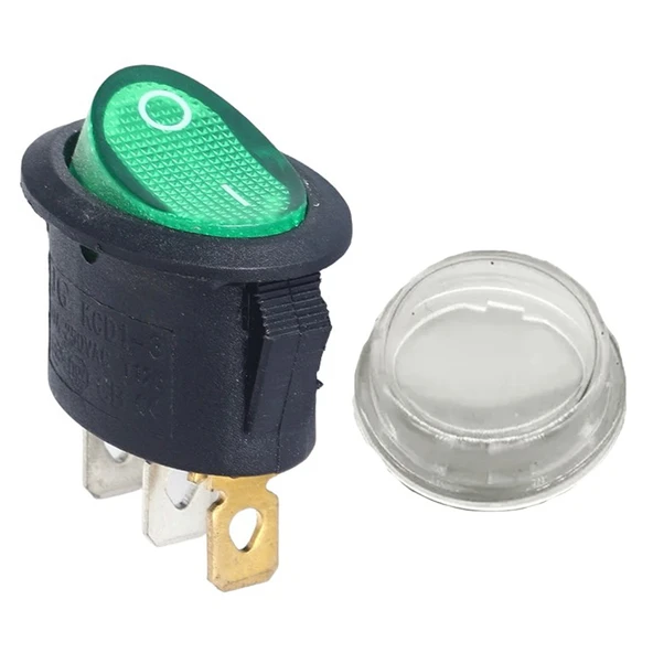 IC-134A Yuvarlak Işıklı Su Geçirmez Kılıflı 3P On-Off Anahtar ürün görseli 1