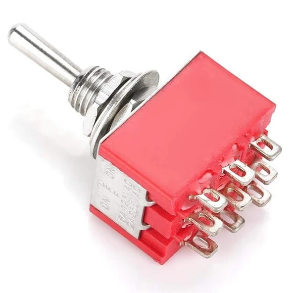IC-148B  9 Pin On-Off Ø6mm Toggle Switch MTS-303 - Resim 10