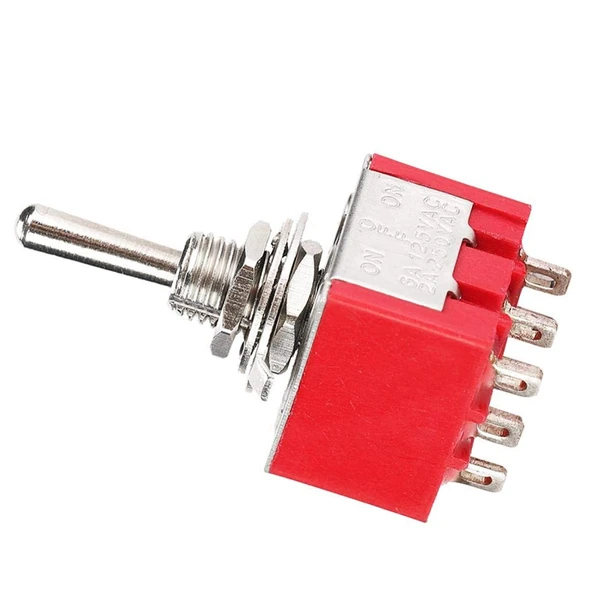 IC-148B  9 Pin On-Off Ø6mm Toggle Switch MTS-303 - Resim 6