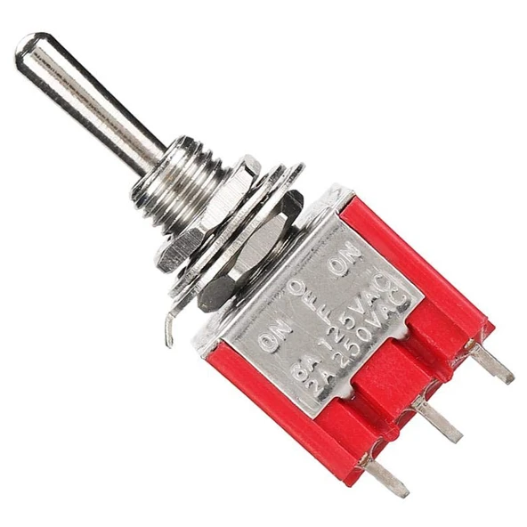 IC-148B  9 Pin On-Off Ø6mm Toggle Switch MTS-303 - Resim 5