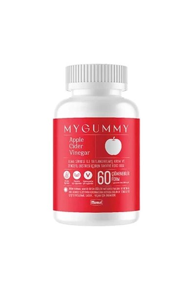 Mygummy Apple Cider Vinegar 60 Çiğnenebilir Form ürün görseli 1