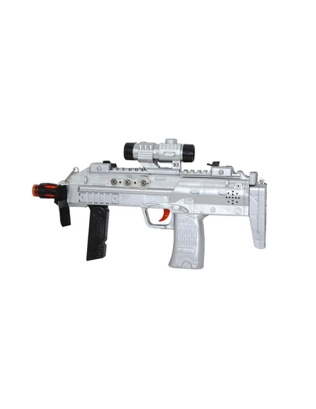 Prestij Oyuncak King Of The Gun Poşetli Pilli Işıklı Silah 828 (GRİ RENK) ürün görseli 1