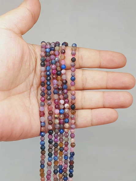 Yakut & Safir Taşı Dizi 4mm (51220) ürün görseli 1