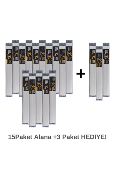 Bemoold P (PP) Siyah Geniş Kaynak Elektrotu-15 Paket+3 Hediye ürün görseli 1