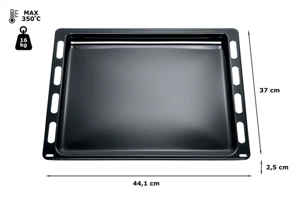 Bosch Siemens Profilo Uyumlu Ankestra Fırın Tepsisi Ölçü 441 x 370 x 24.5 mm ürün görseli 1