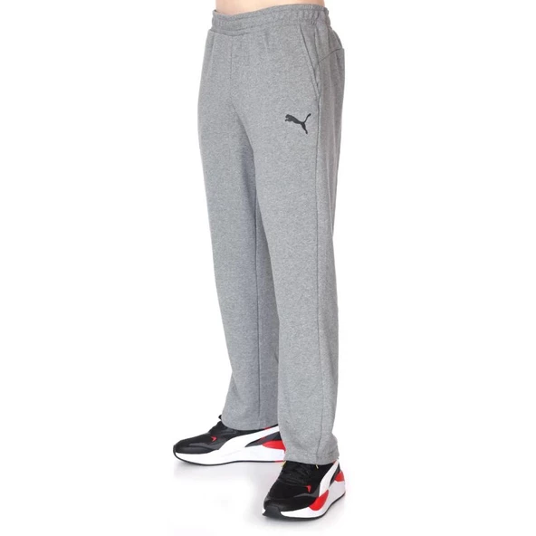 Puma Essential Logo Erkek Gri Günlük Stil Eşofman Altı 58672053 ürün görseli 1