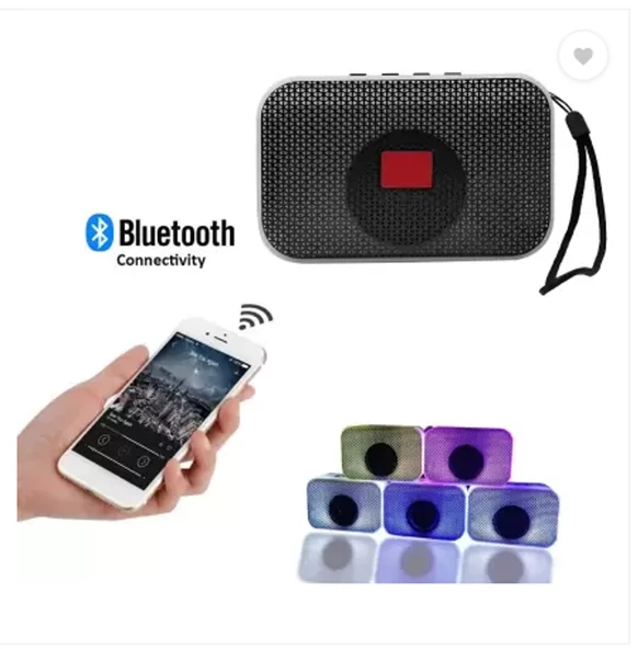 Yeni Nesil RGB Aydınlatmalı Bluetooth Hoparlör  Ve Telefon Tutacağı  SD KART, USB AUX girişli ürün görseli 1