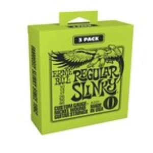 Ernieball P03221 REGULAR SLINKY 3 PACK Elektro Tel (3lü Paket) - Resim 2