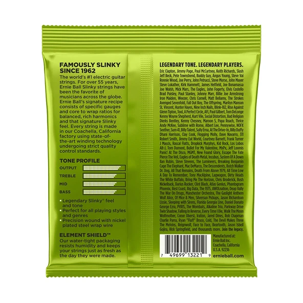 Ernieball P03221 REGULAR SLINKY 3 PACK Elektro Tel (3lü Paket) - Resim 4