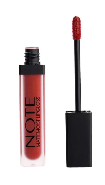 Note Mattemoist Lipgloss Yarı Mat Saten Bitişli Likit Ruj 407 Notisme Kırmızı ürün görseli 1